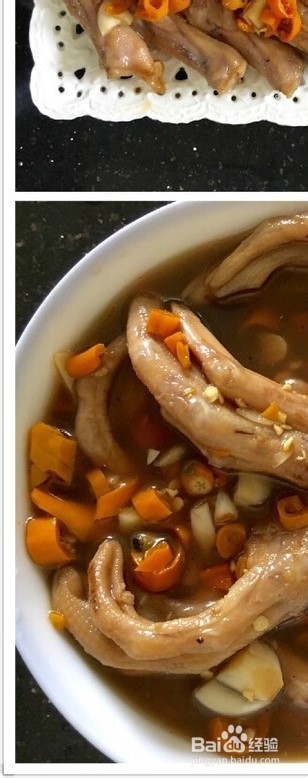 酸辣鸭脚的做法