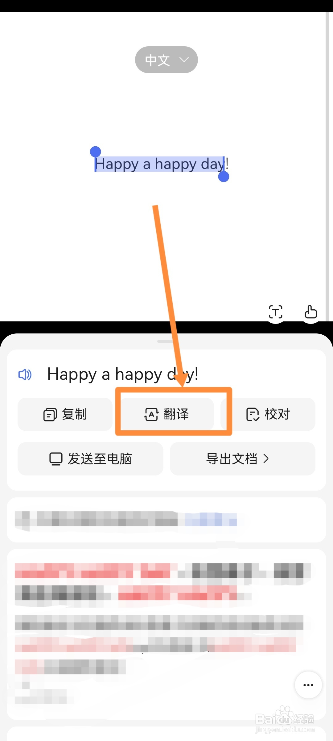 翻译图片上的文字
