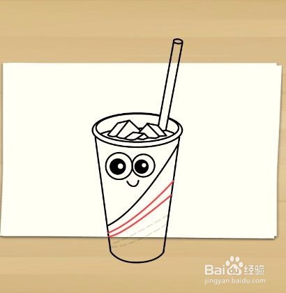 画冰茶杯——加菲的吃货生活