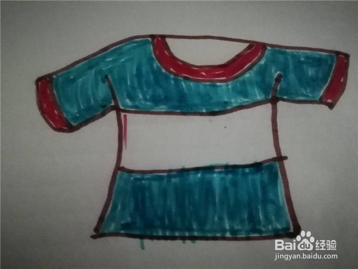 怎么画简笔画的衣服T恤