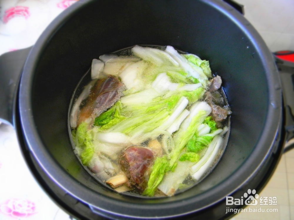 秋季可以做了——羊腿白菜汤