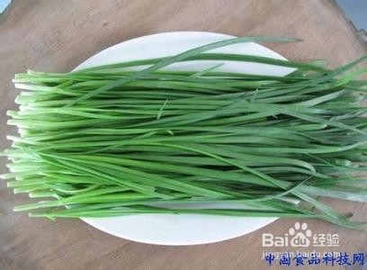 韭菜炒鱿鱼的制作方法