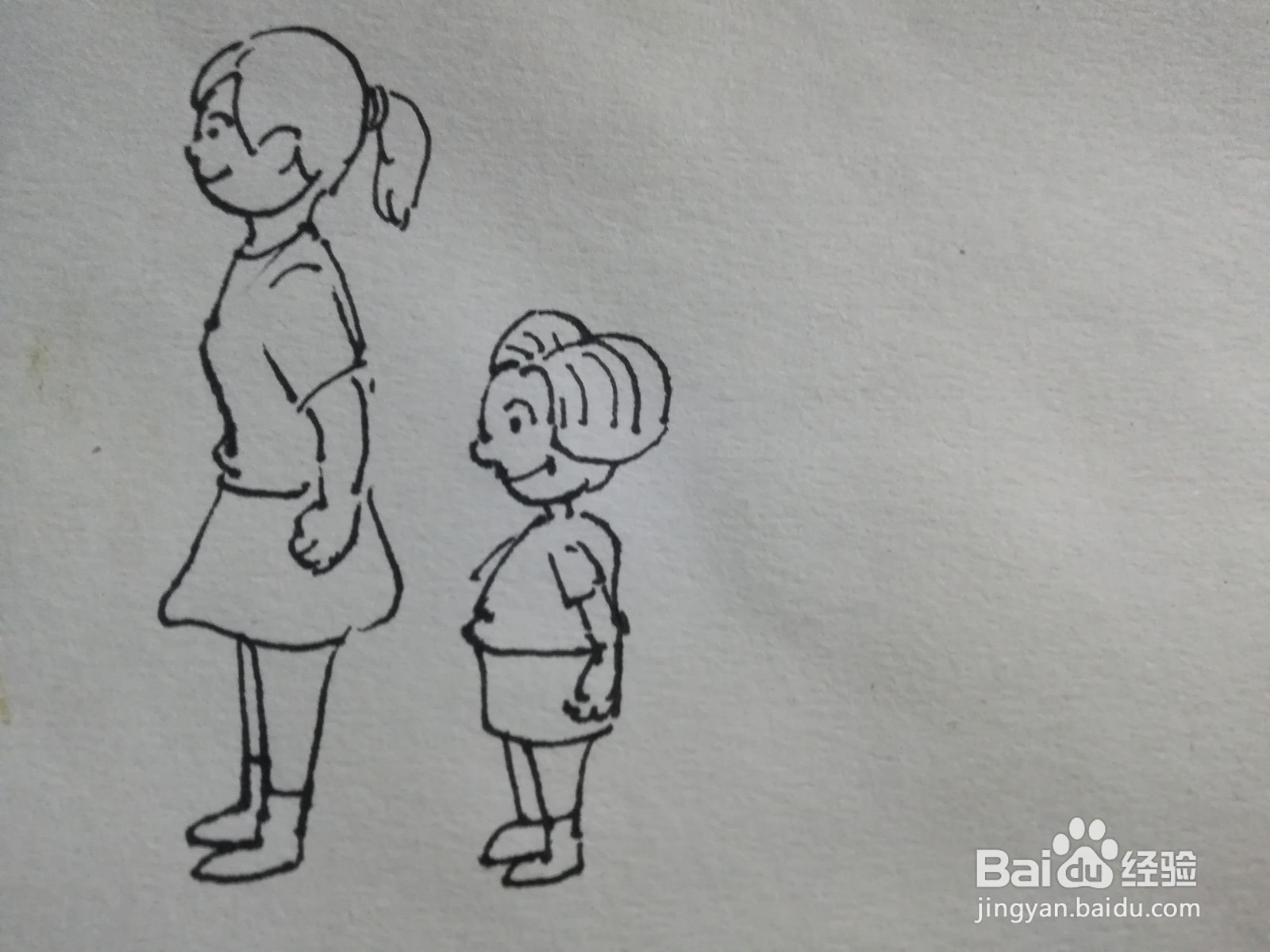 幼儿园排队简笔画