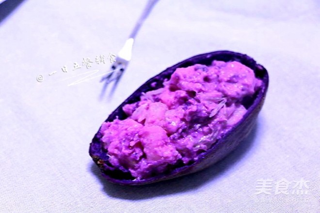 紫薯沙拉船的做法