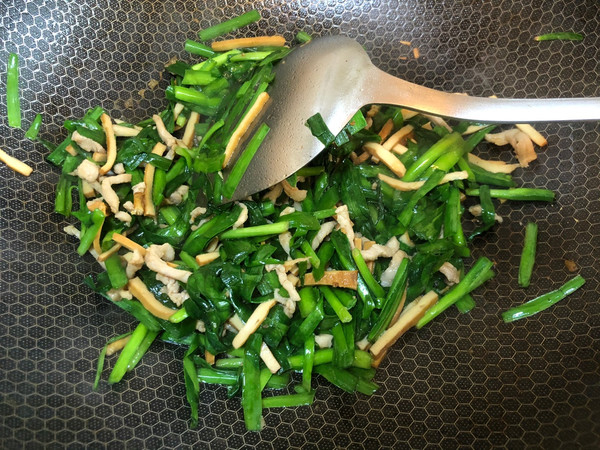 韭菜香干炒肉丝