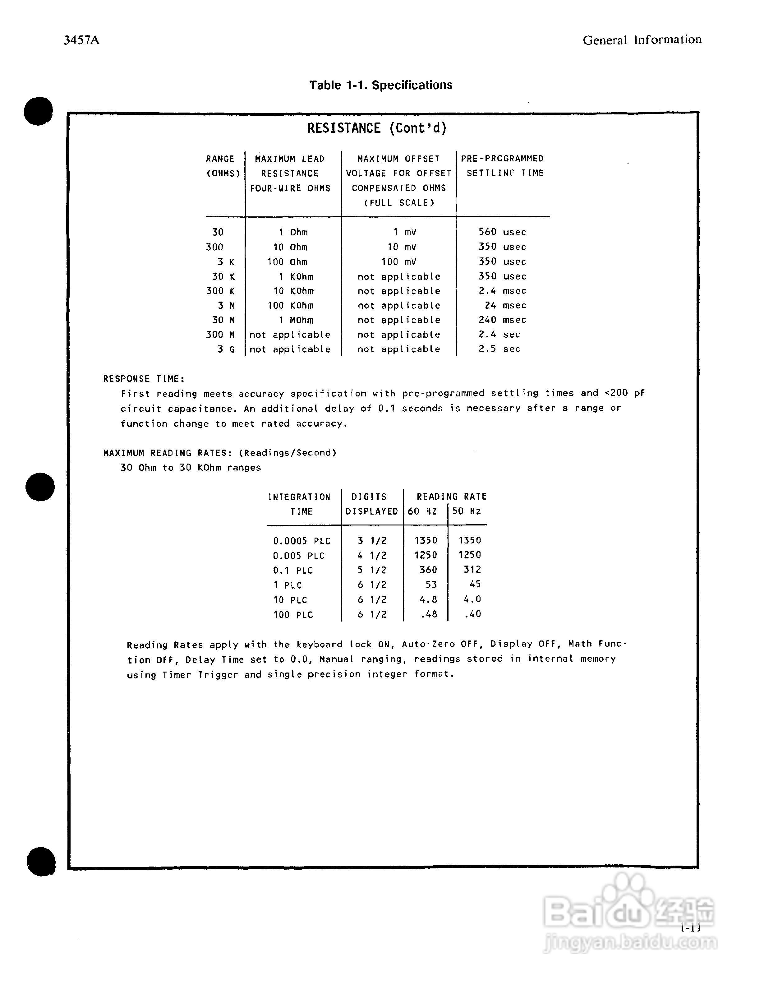 HP 3457A 万用表用户使用手册:[3]