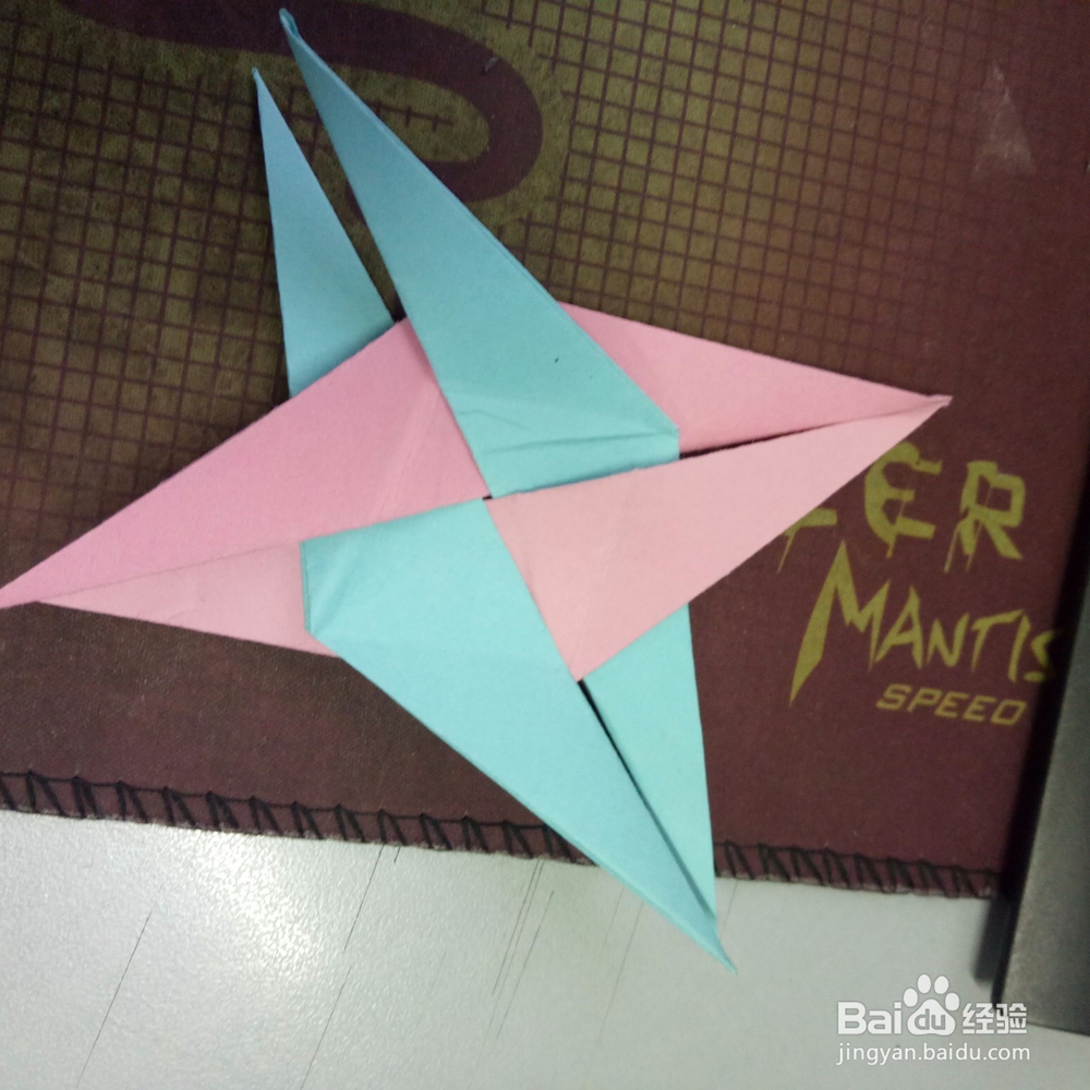 旋转花的折纸方法