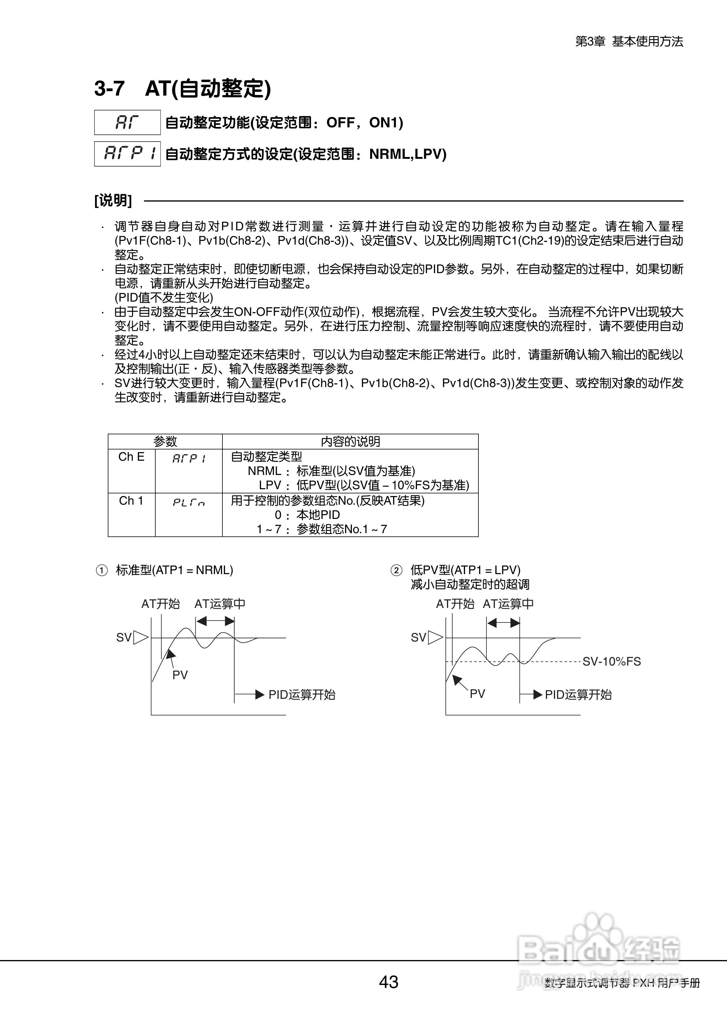 富士PXH普通型数字显示式调节器操作手册:[5]