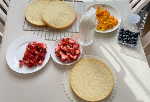 八寸水果裸蛋糕