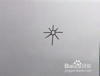 创意简笔画:用“米”字画一朵小花,很简单哦