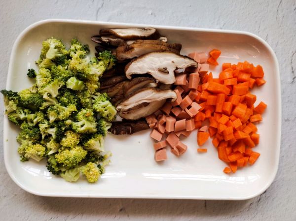 什锦虾仁蔬菜粥