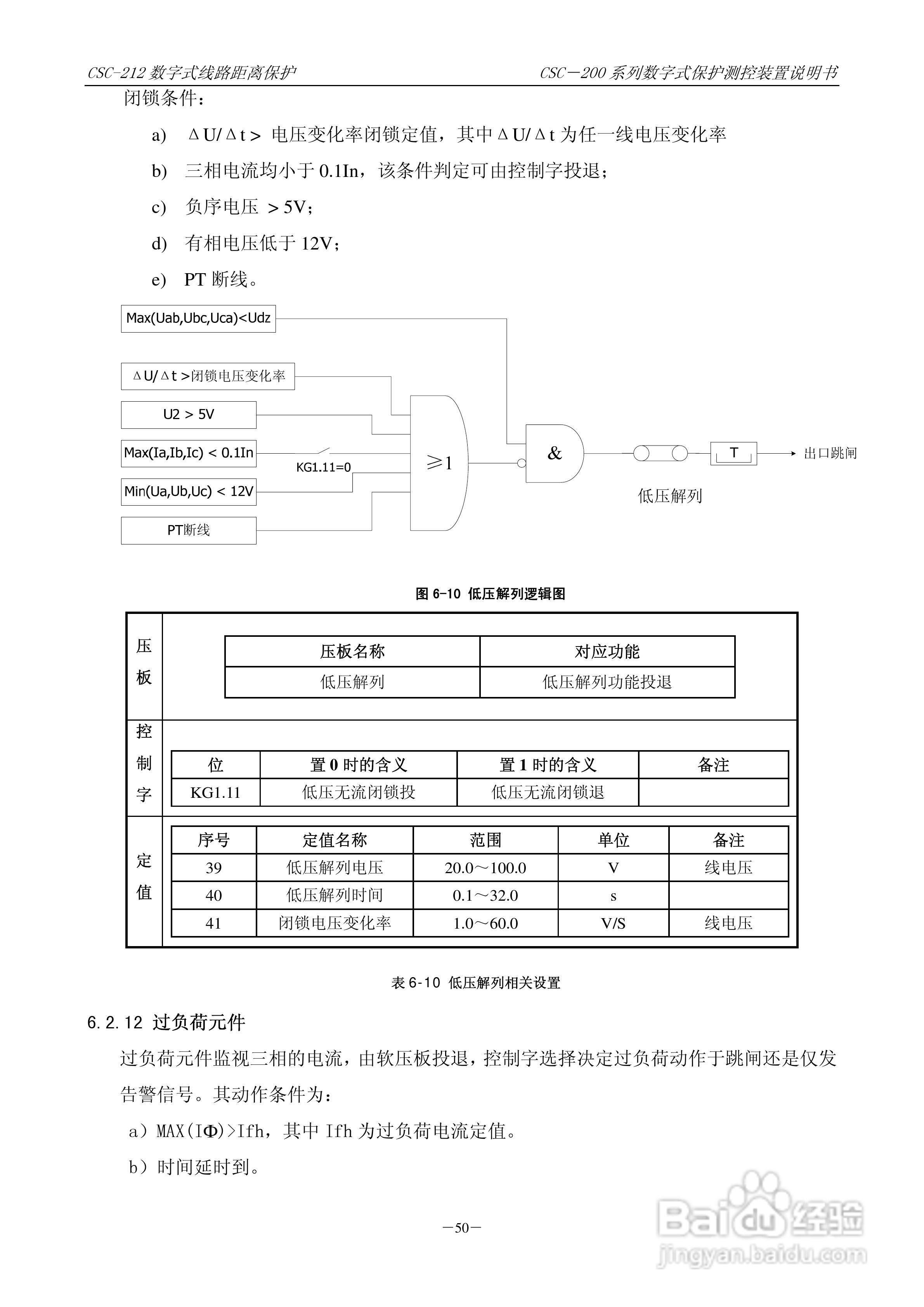 四方CSC-246数字式备用电源自动投入装置说明书:[6]