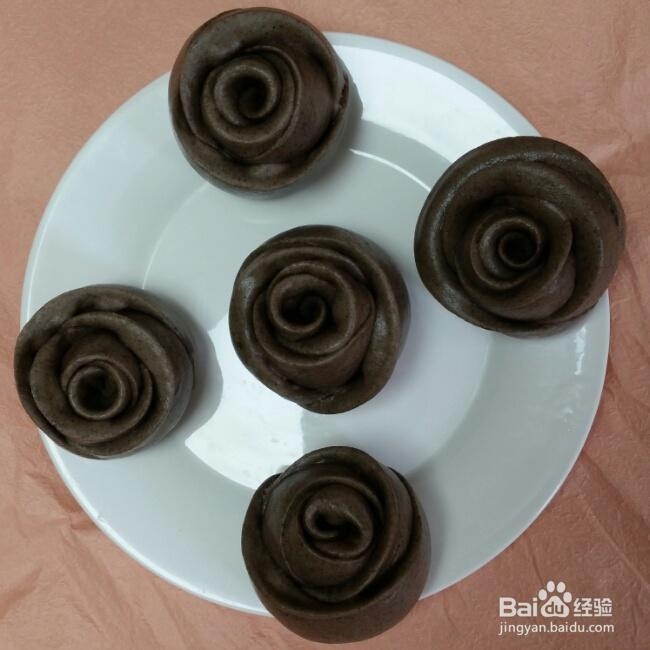 妈妈教我做的黑芝麻馒头