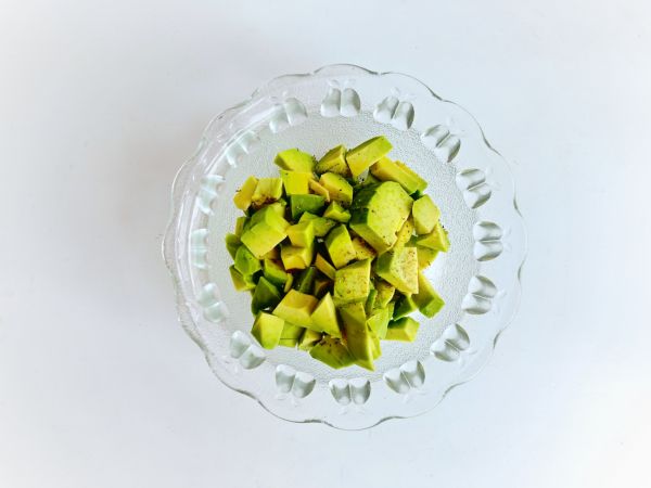 甜虾牛油果塔塔