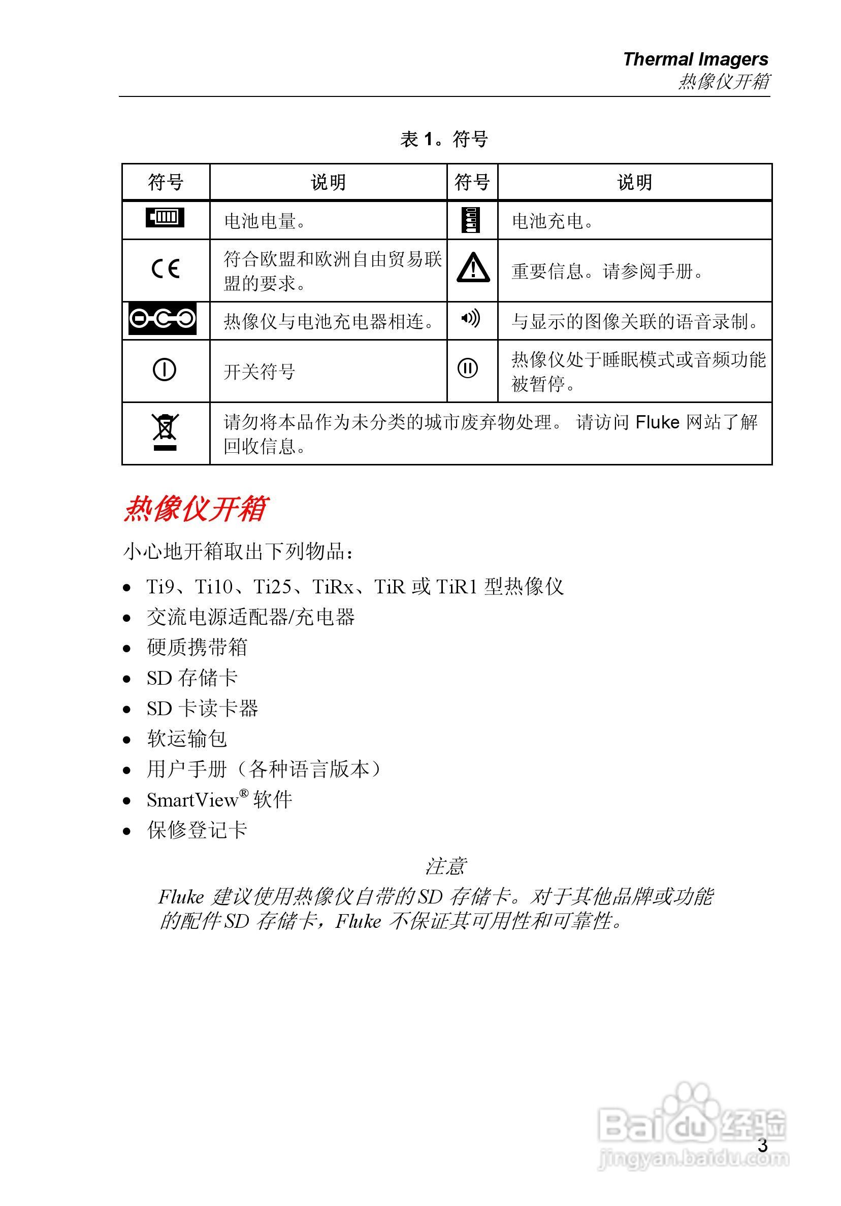 福禄克Fluke Ti25热像仪使用说明书:[1]