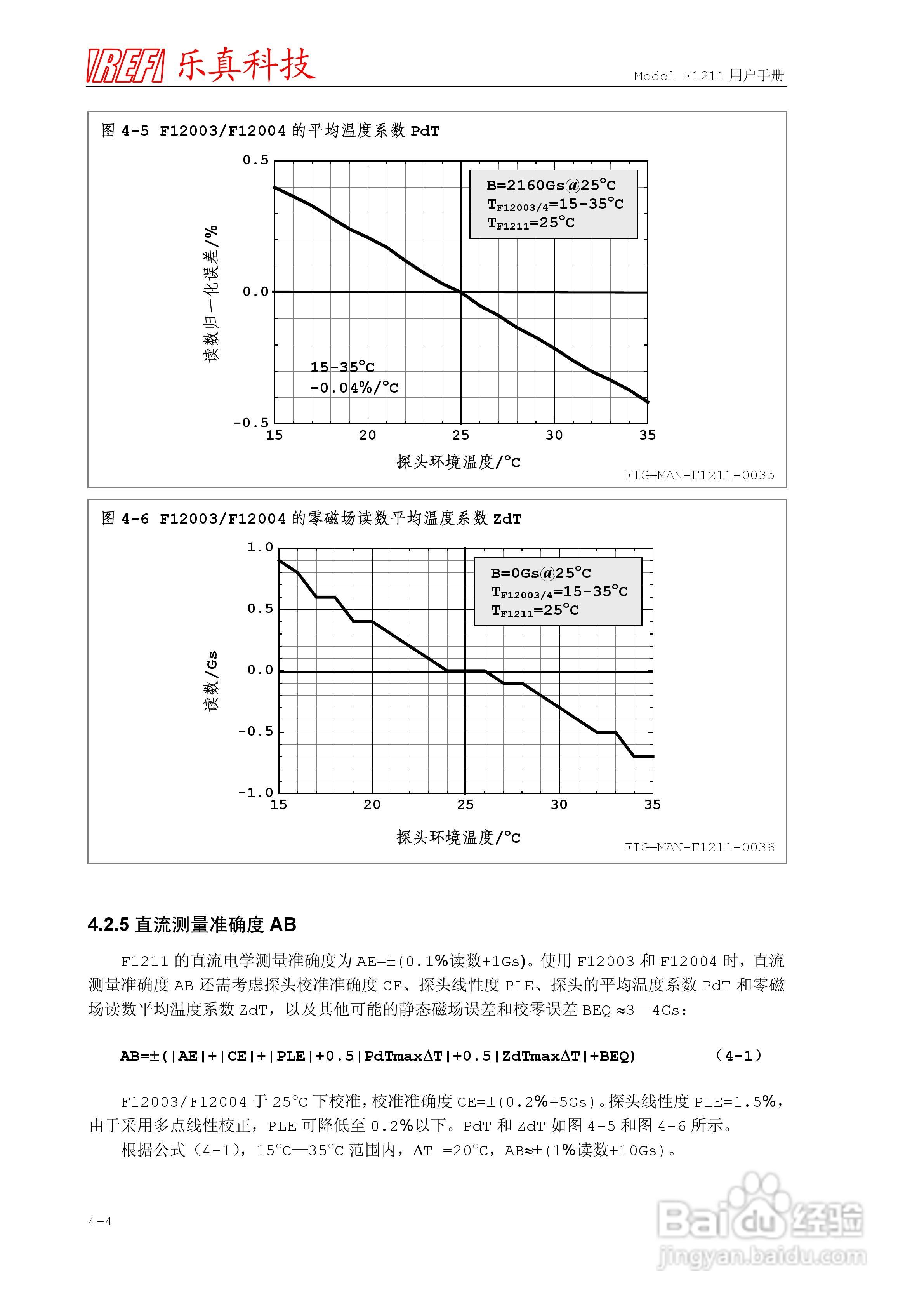 乐真科技数字高斯/毫特斯拉计F1211用户手册:[4]