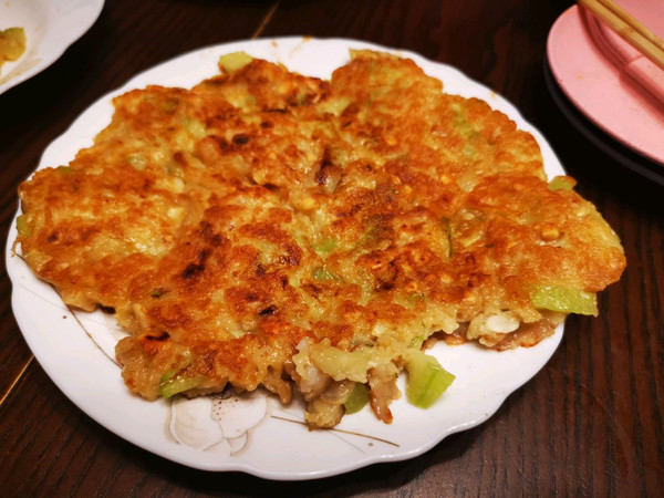 踩着季节吃秋瓜烙