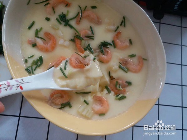 家常菜-虾仁蒸蛋