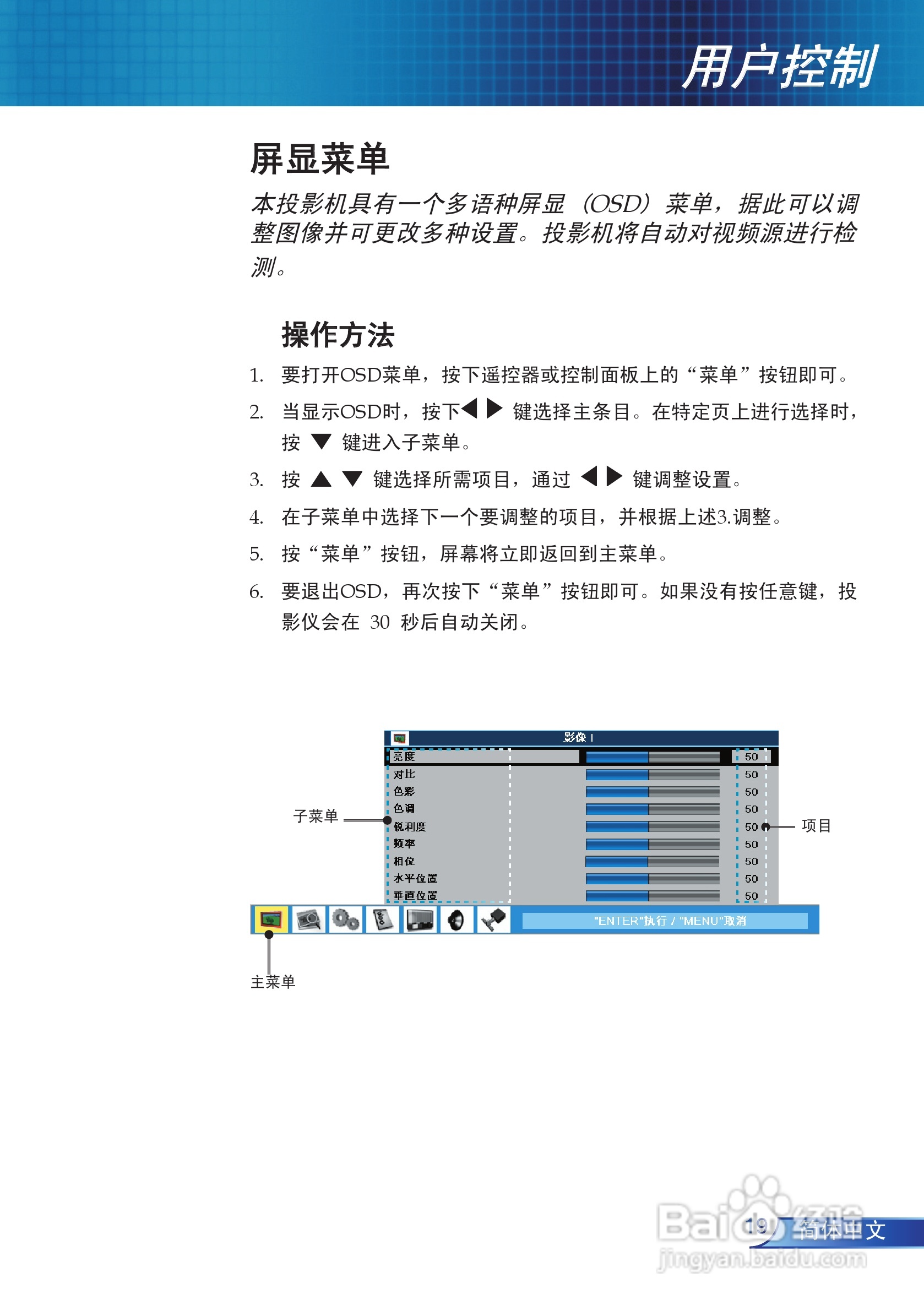 奥图码 EP910投影机说明书:[2]