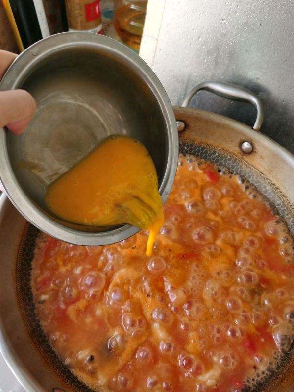 西红柿海鲜疙瘩汤