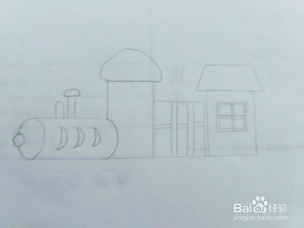 多妈亲子手工简笔画儿童玩具小火车