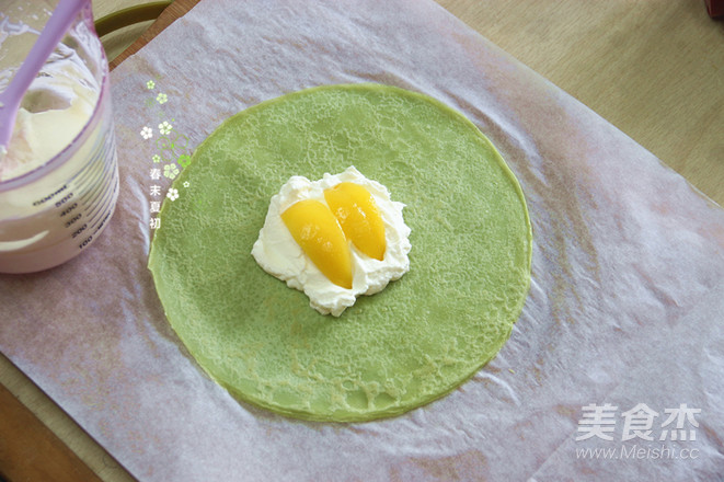 香兰风味黄桃班戟