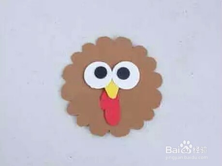 五彩立体火鸡制作步骤