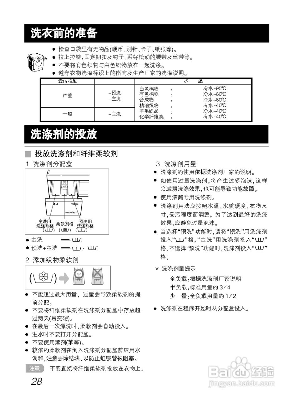 LG WD-A12199D洗衣机使用说明书:[3]