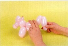 魔法气球造型教程系列之：[14]猪宝贝