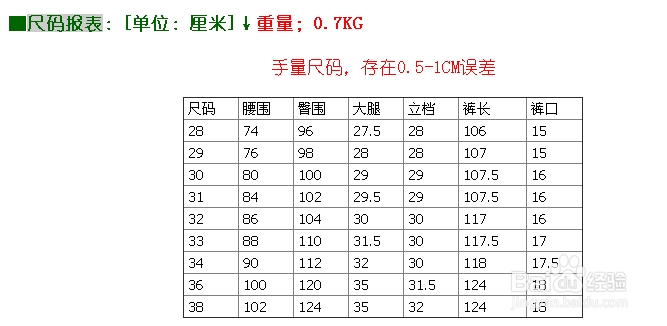 教你在淘宝网/网购买到合适的衣服/T恤/裤子/鞋