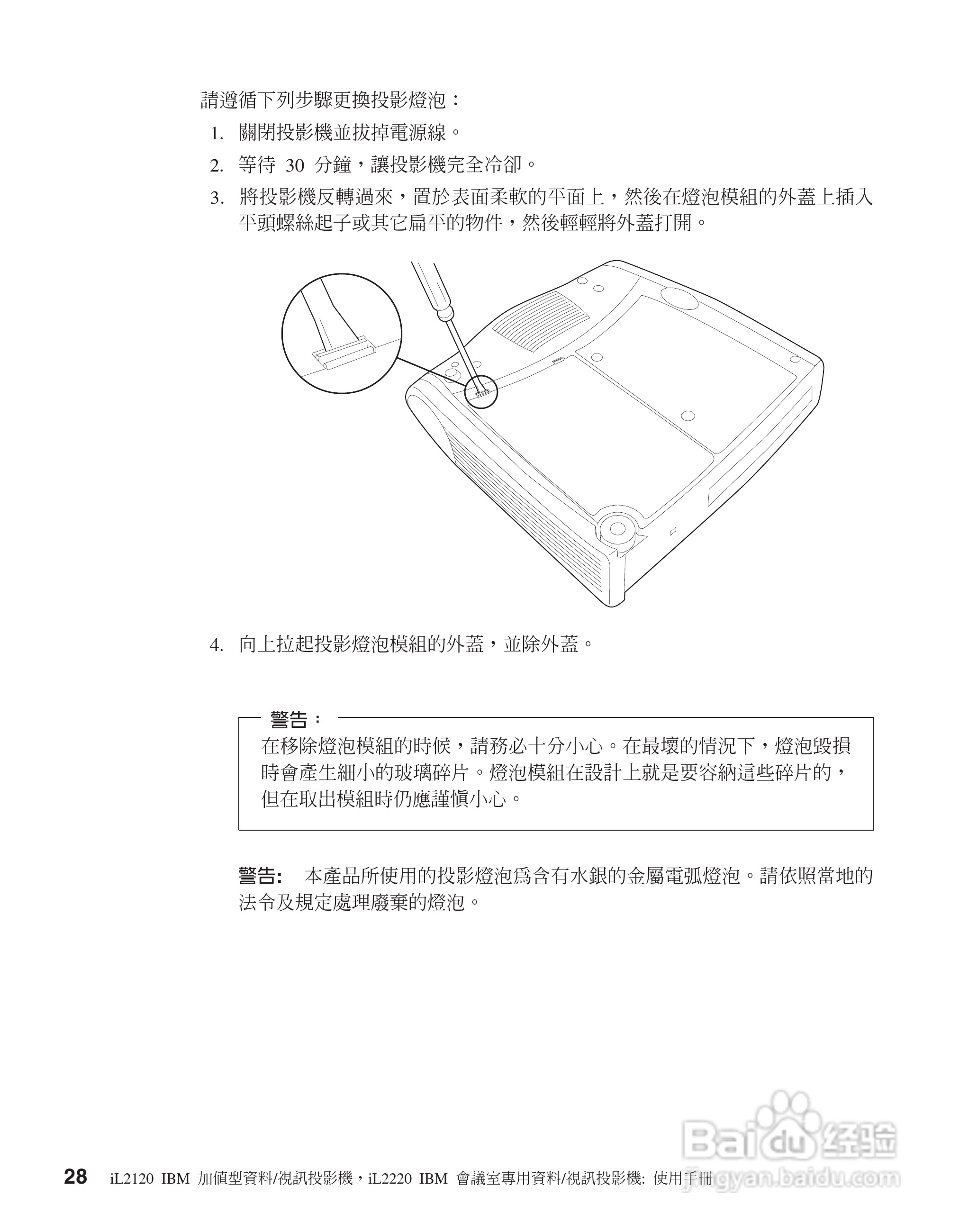 IBM iL2120投影机说明书:[4]