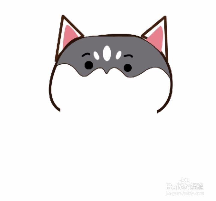 绘制快乐小二哈