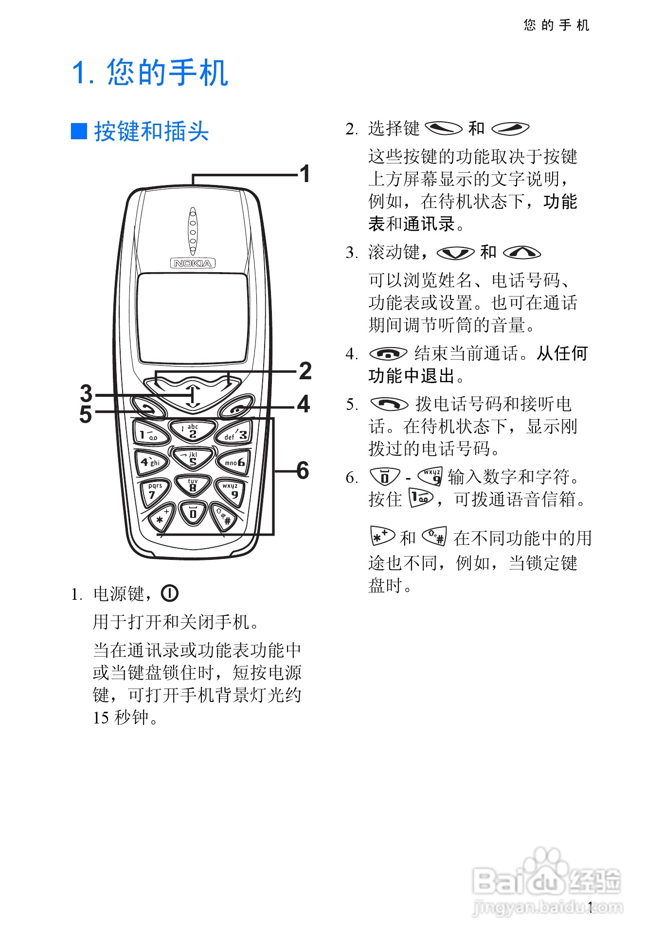 诺基亚3510手机使用说明书:[2]
