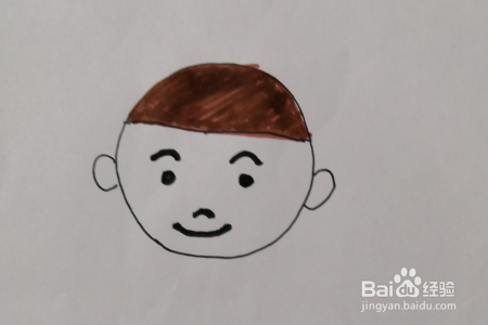 简笔画：小男孩头像怎么画