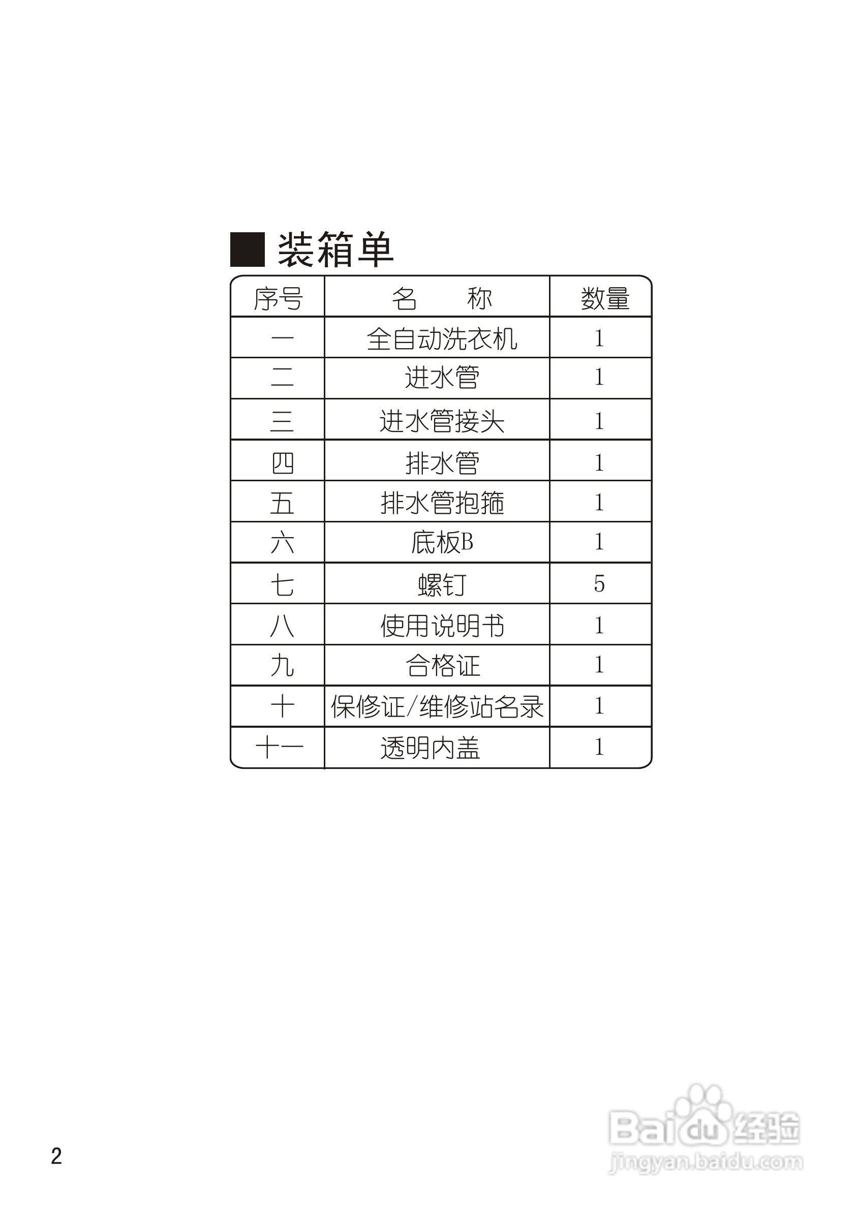 松下XQB60-X600U洗衣机使用说明书:[1]