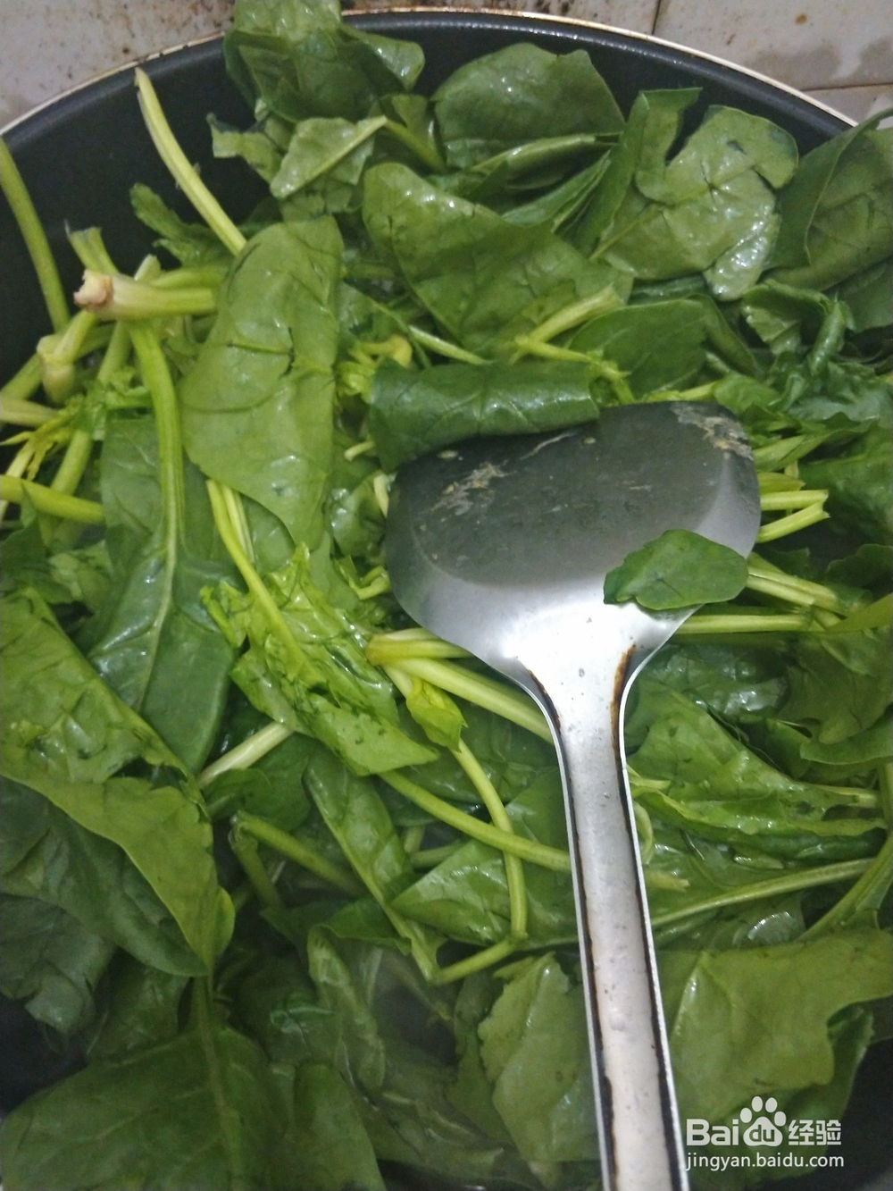 蒜泥菠菜的烧法