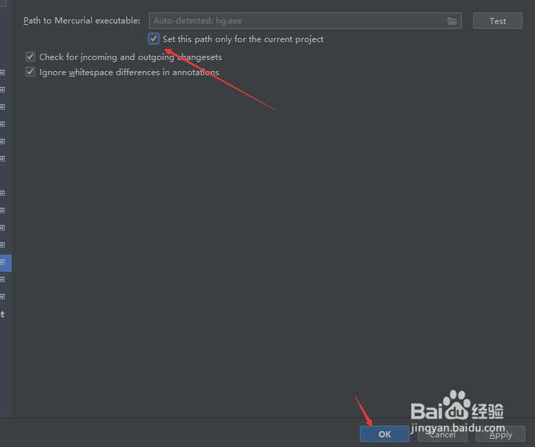 WebStorm怎么设置仅为当前项目设置此路径