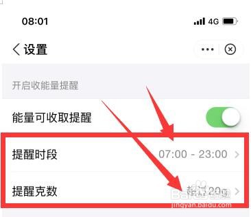 支付宝蚂蚁森林的能量可收取提醒在哪里打开