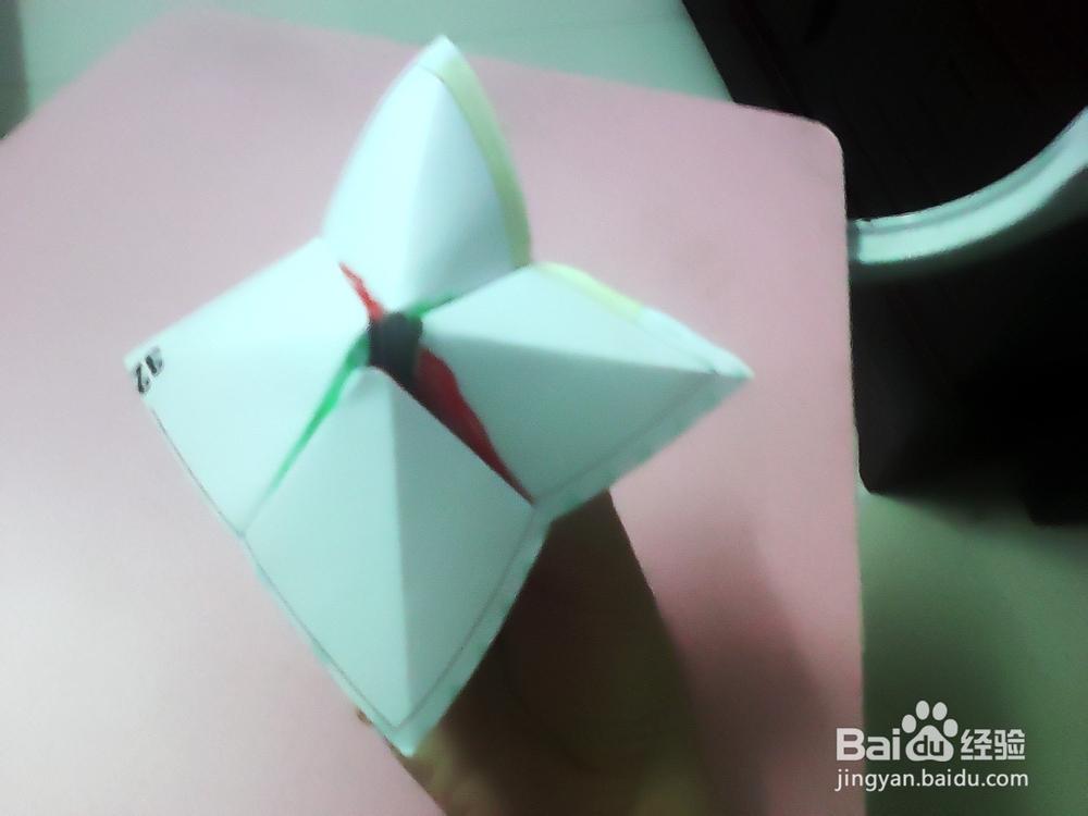 用纸折红绿灯