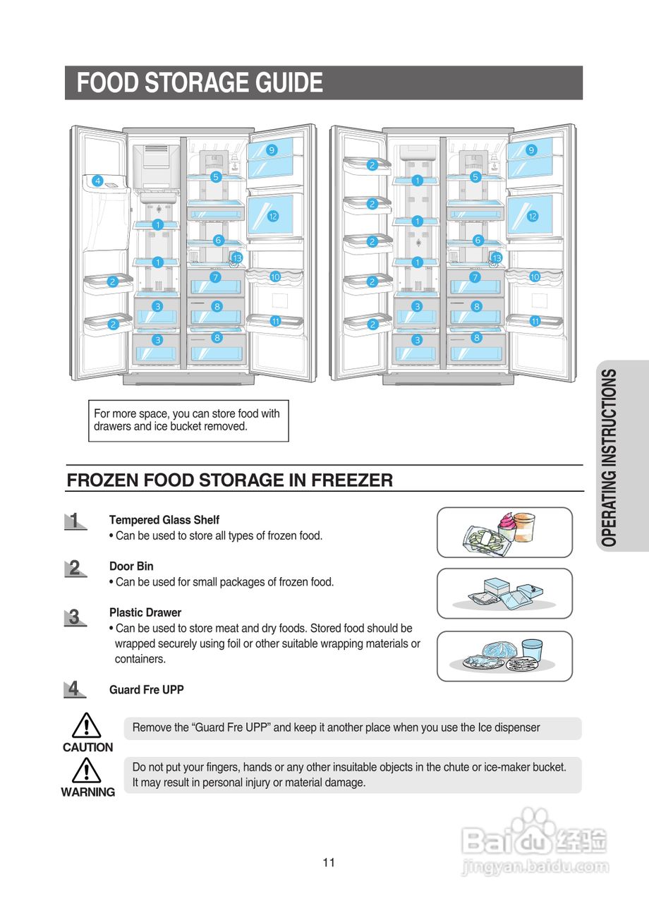 三星RSE8KPPS电冰箱使用说明书:[2]