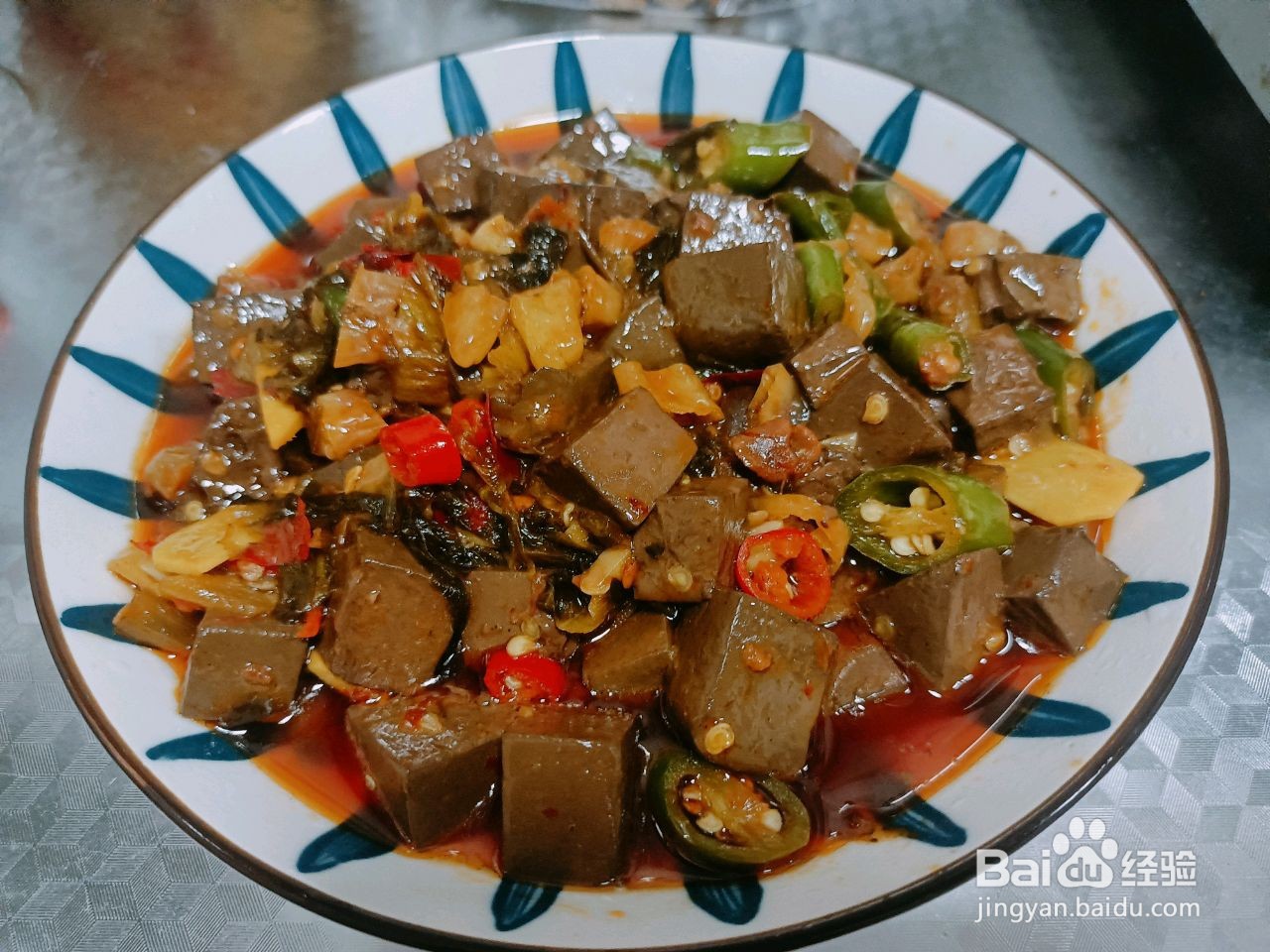 酸辣血旺怎么做