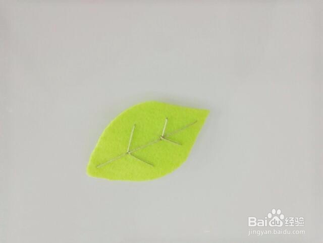 不织布绿豆娃娃