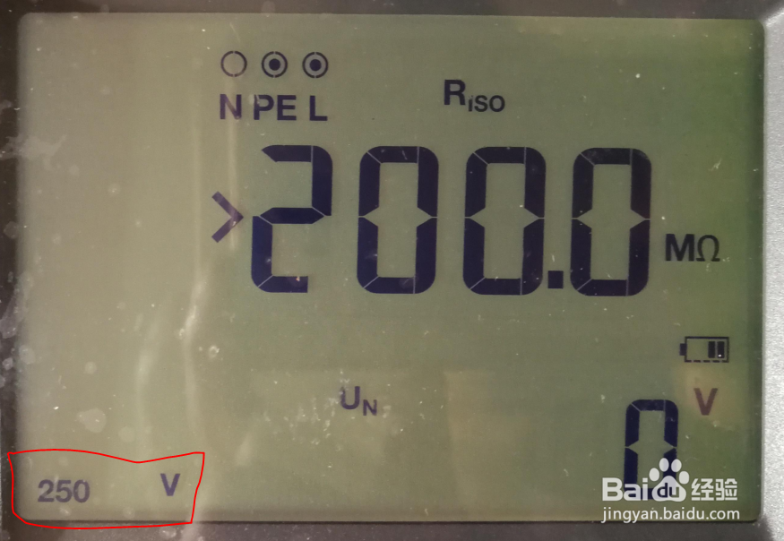 F166X电气安装测试仪的使用 (3、绝缘电阻测试)