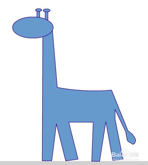 flash如何绘制卡通长颈鹿的教程