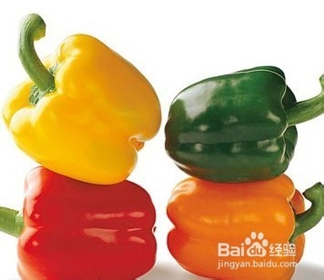 五颜六色的菜椒，识别几种彩椒