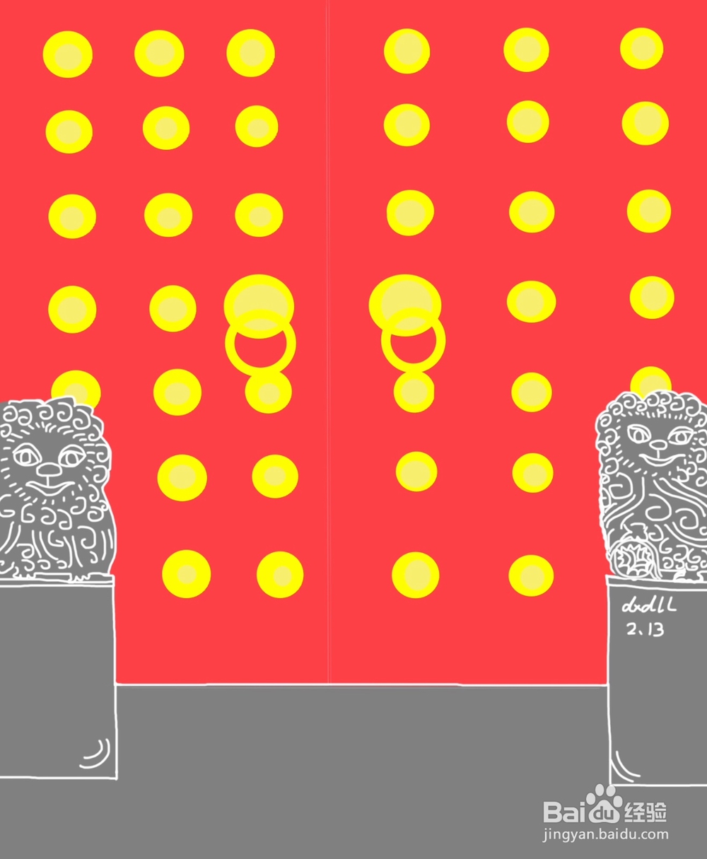 dxdll手绘之门前的女孩