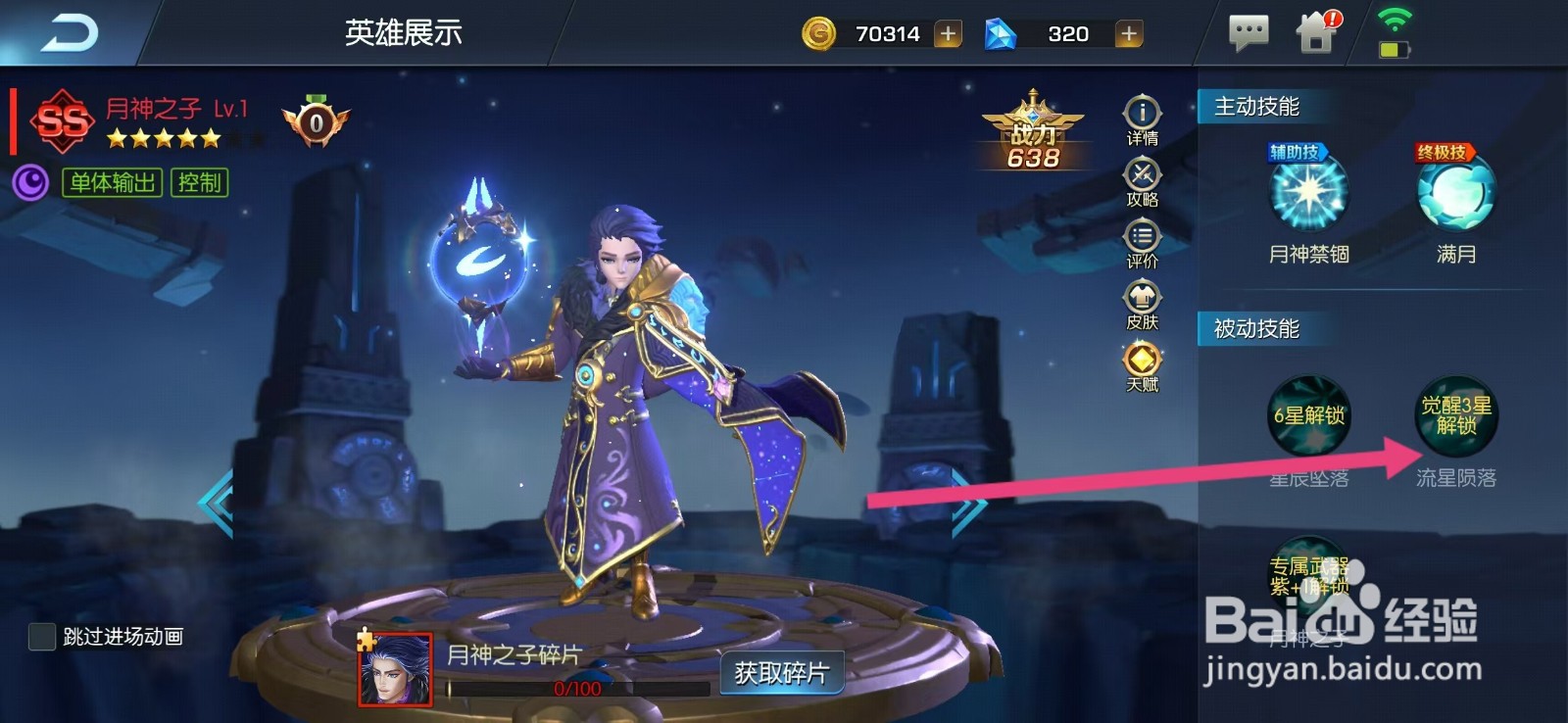 光之守望如何查看月神之子的【流星陨落】