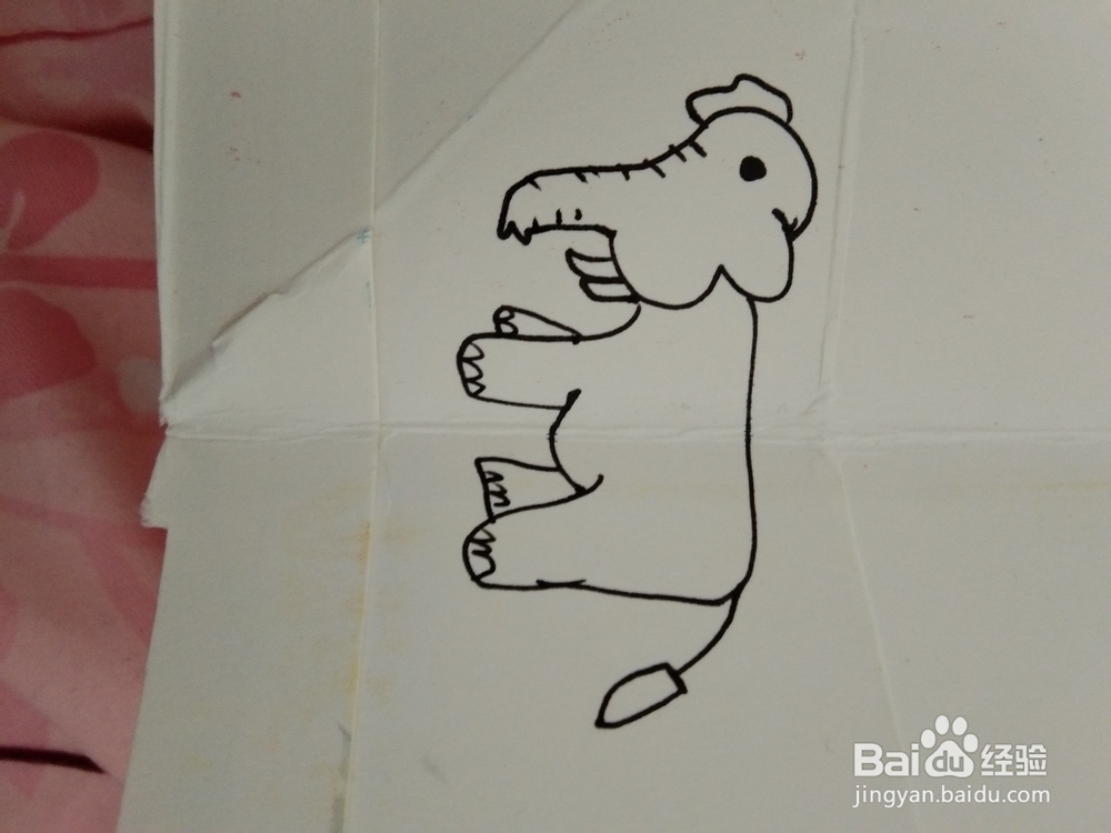 如何画简笔画大象