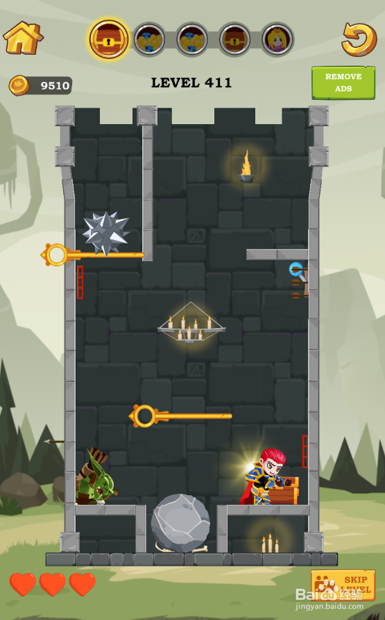 Super Hero Rescue的Level 411如何通过？