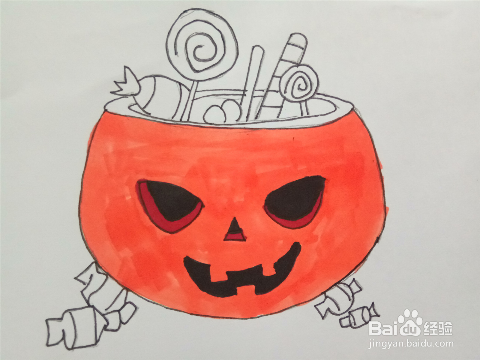 万圣节简笔画怎么画？